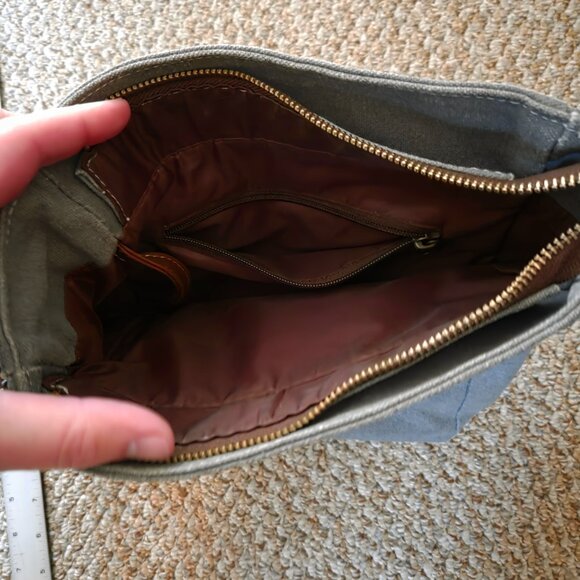 Maika City Sling bag in gray waxed ash color - Picture 2 of 5